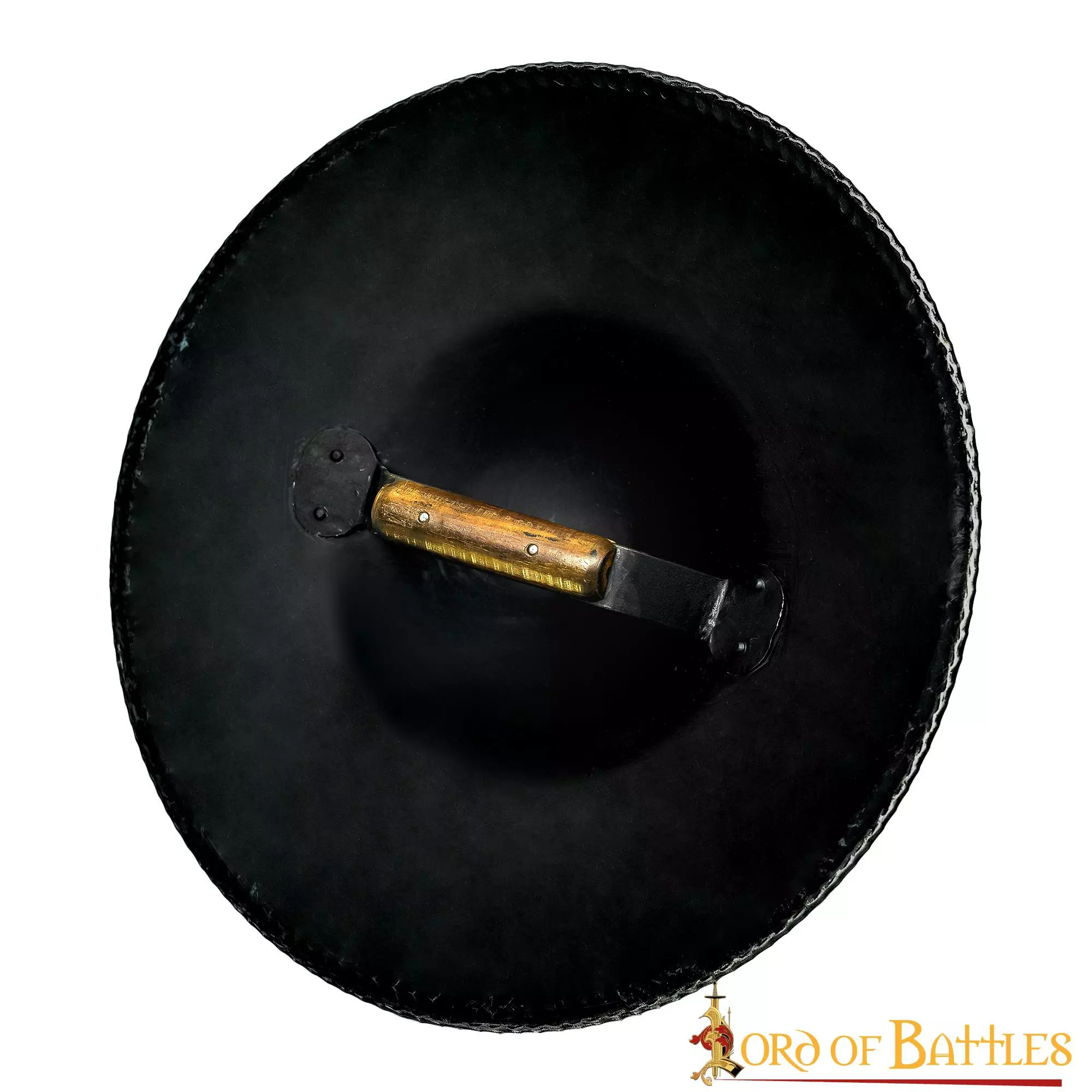 Broquel Medieval De Acero Ennegrecido Escudo De Acero Funcional 4 Broquel Medieval De Acero Ennegrecido Escudo De Acero Funcional - Imagen 2