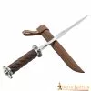 Daga Medieval Rondell Con Vaina De Cuero Auténtico -Armadura Ventas 1 106