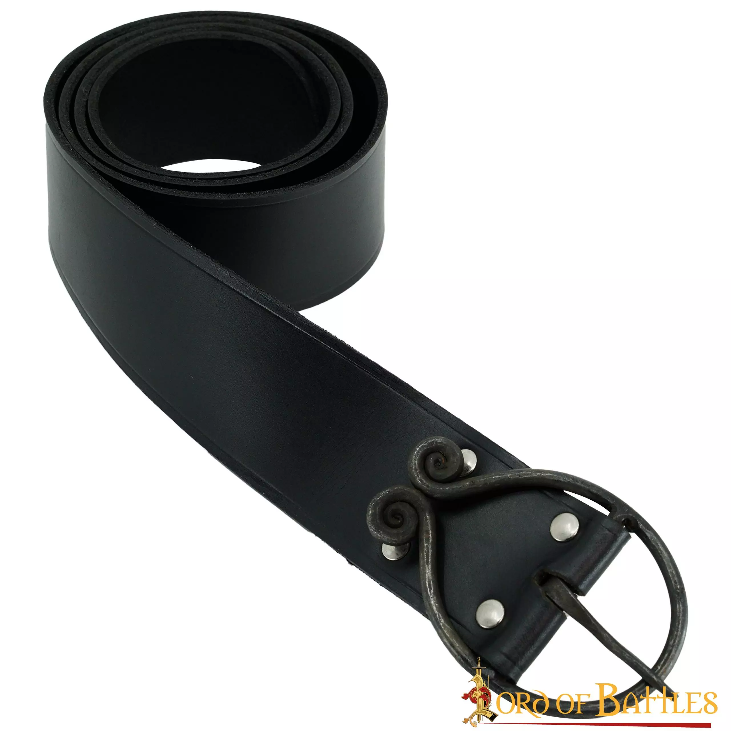 Cinturón De Cuero Auténtico De La Edad Media Con Hebilla De Hierro Forjada A Mano 8 Cinturón De Cuero Auténtico De La Edad Media Con Hebilla De Hierro Forjada A Mano - Imagen 6