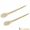 Cuchara Romana Artesanal De Hueso Juego De 2 Piezas Hueso Auténtico -Armadura Ventas 1 113 1