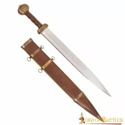 Espada Gladius Romana Decorativa Con Vaina De Cuero
