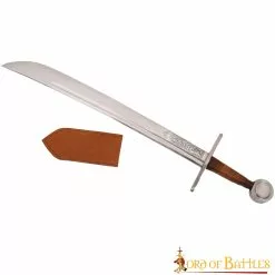 Espada Medieval Funcional Con Vaina De Cuero Auténtico