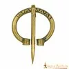 Broche Medieval Vikingo De Latón Puro Peroné Para Capa -Armadura Ventas 1 139