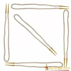 Aiglets De Latón Puro Con Cordones De Algodón Crudo -Armadura Ventas 1 176 1