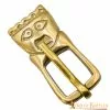 Hebilla Sajona Histórica De Latón Macizo Puro Accesorio Funcional Para Cinturón -Armadura Ventas 1 196