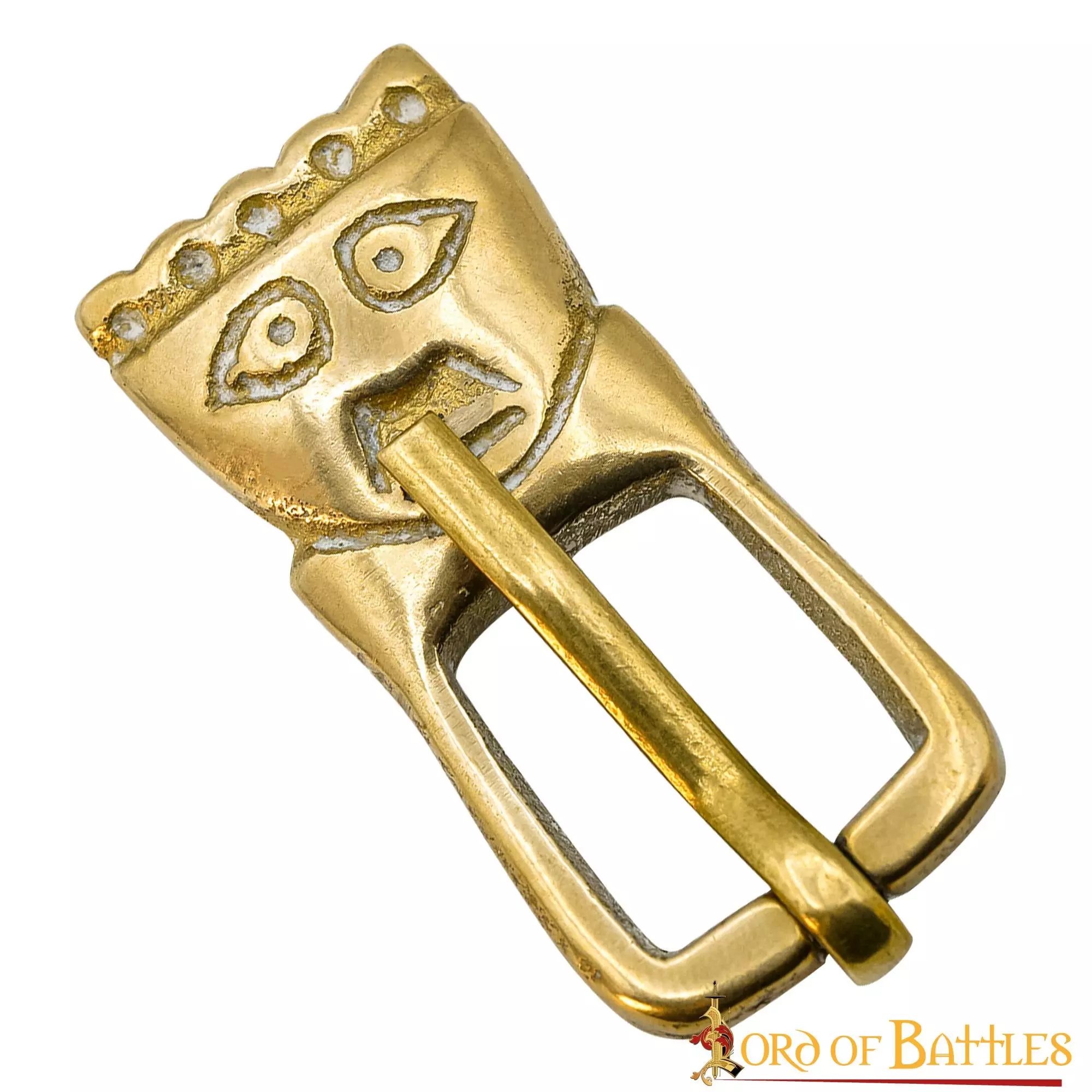 Hebilla Sajona Histórica De Latón Macizo Puro Accesorio Funcional Para Cinturón 3 Hebilla Sajona Histórica De Latón Macizo Puro Accesorio Funcional Para Cinturón