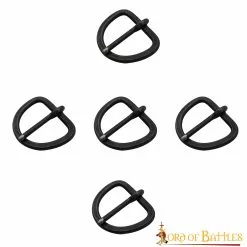 Hebilla De Cinturón De Hierro Forjado A Mano De La Edad Media Juego De 5