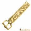 Hebilla De Cinturón Vikinga Ornamentada De Latón Macizo Puro Accesorio Funcional -Armadura Ventas 1 207