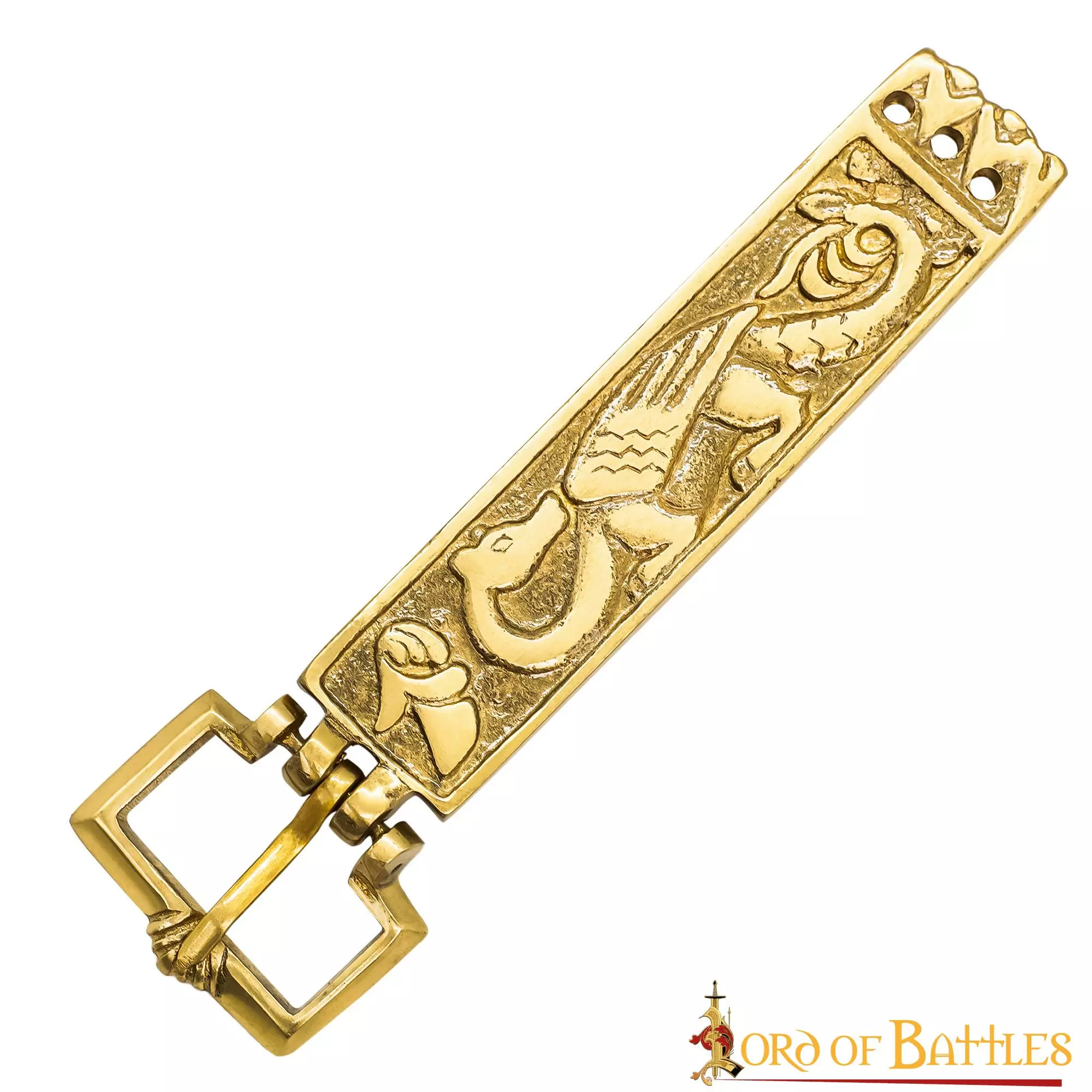 Hebilla De Cinturón Vikinga Ornamentada De Latón Macizo Puro Accesorio Funcional 3 Hebilla De Cinturón Vikinga Ornamentada De Latón Macizo Puro Accesorio Funcional