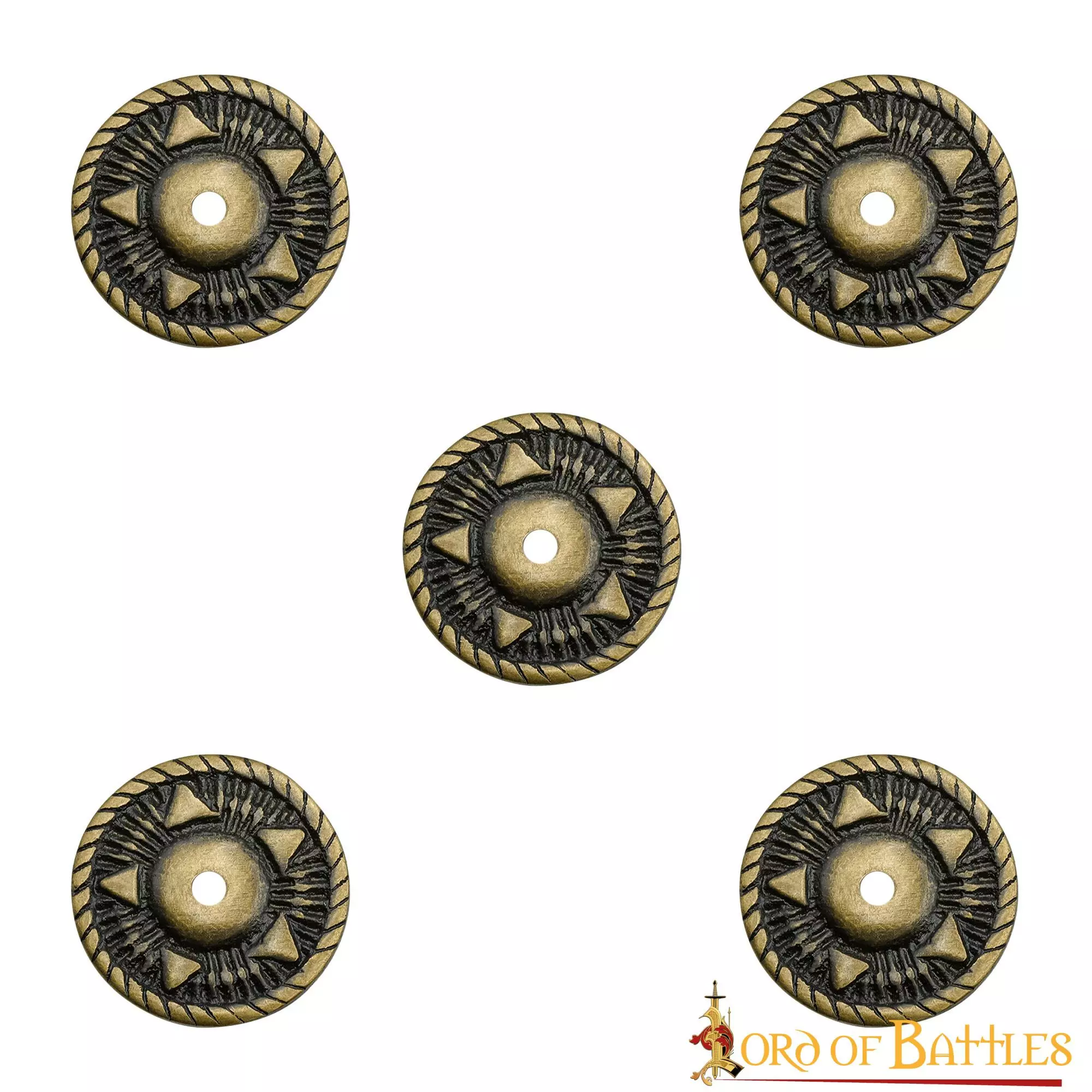 Juego De 5 Adornos De Pentáculo De Latón Antiguo Accesorio Ideal Para Cuero Y Ropa 3 Juego De 5 Adornos De Pentáculo De Latón Antiguo Accesorio Ideal Para Cuero Y Ropa