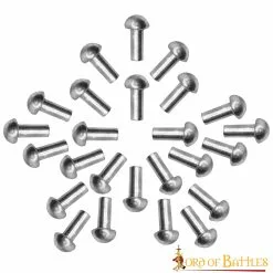 Juego De 25 Remaches De Acero De Cabeza De Seta Para Armadura De Placas Equipo De Cuero