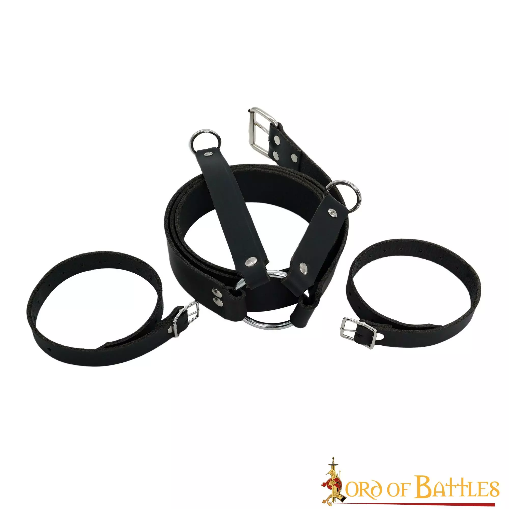 Juego De Cinturones De Cuero Auténtico Para Colgar Espadas Para LARP Y Cosplay 6 Juego De Cinturones De Cuero Auténtico Para Colgar Espadas Para LARP Y Cosplay - Imagen 4