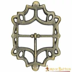 Hebilla De Cinturón Pirata Grande De Latón Antiguo