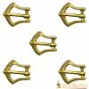 Hebilla De Cinturón Medieval Pequeña De Latón Puro Juego Funcional De 5