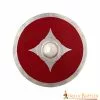 Escudo De Combate Vikingo Rojo De Madera Con Herrajes De Acero Y Umbo 1 Escudo De Combate Vikingo Rojo De Madera Con Herrajes De Acero Y Umbo -Armadura Ventas 1 289
