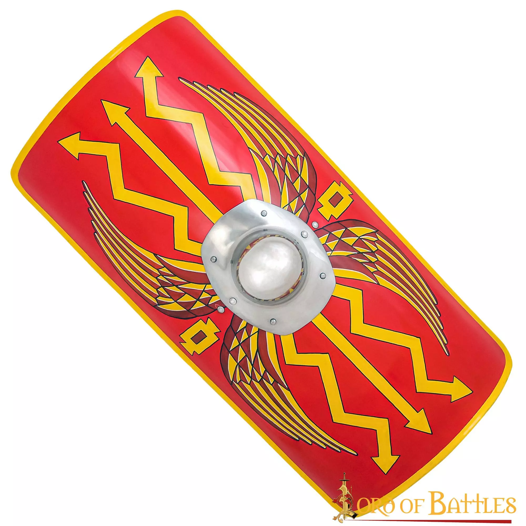 Antigüedad Legendario Escudo Romano Scutum Decorativo Con Umbo De Acero 3 Antigüedad Legendario Escudo Romano Scutum Decorativo Con Umbo De Acero