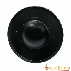 Esgrima Medieval Buckler Ennegrecido Escudo De Acero Funcional