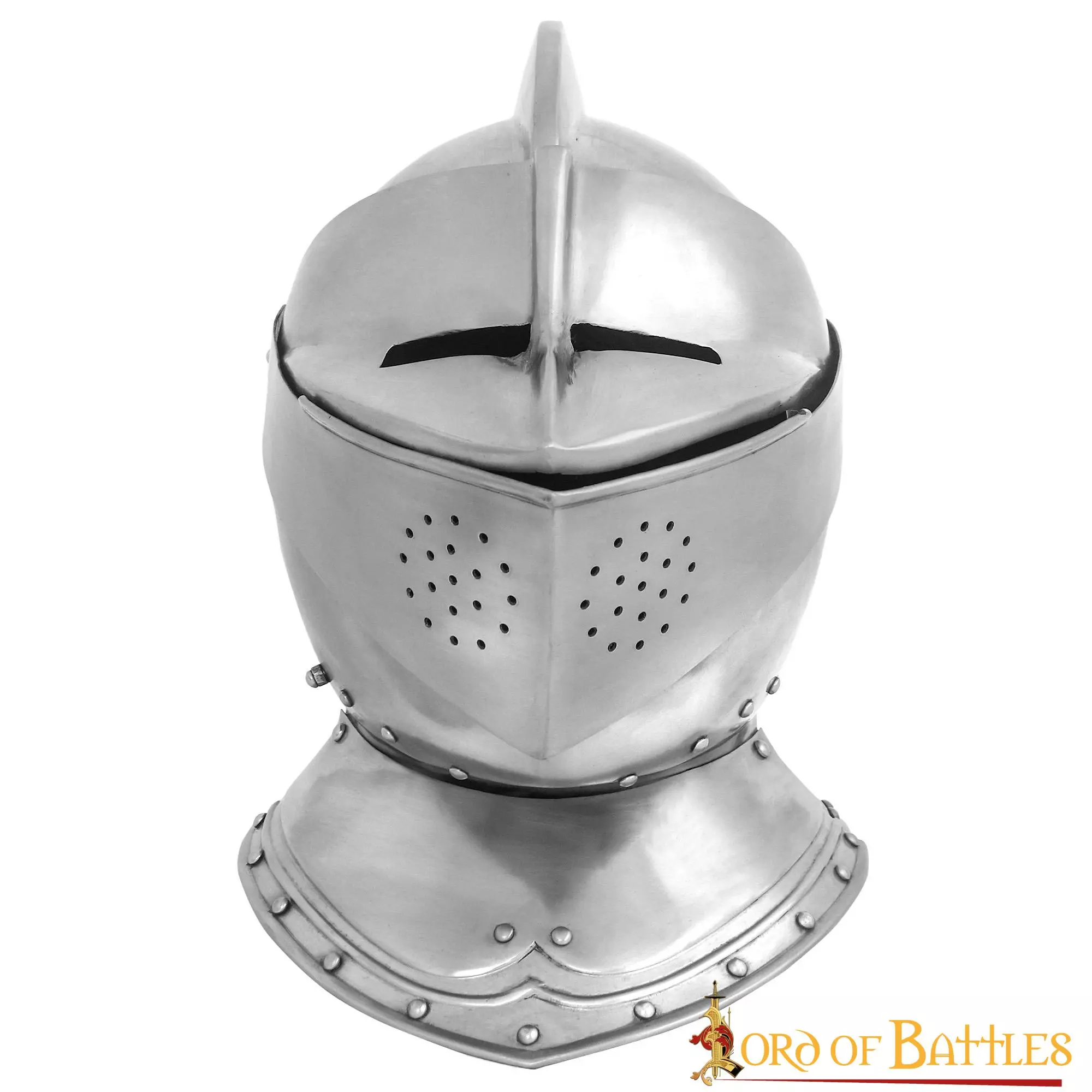 Casco Cerrado Renaissance Con Visera Móvil Bevor Integrada Calibre 16 3 Casco Cerrado Renaissance Con Visera Móvil Bevor Integrada Calibre 16