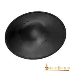 Broquel Medieval De Acero Ennegrecido Escudo De Acero Funcional