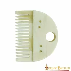 Peine Medieval Germánico Para Barba Accesorio Artesanal De Hueso Auténtico