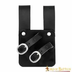 Rana Medieval De Cuero Auténtico Para Espada Y Hacha