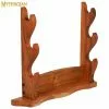 Soporte De Madera Para Espadas Mythrojan : Soporte De Tres Niveles -Armadura Ventas 1 6 4