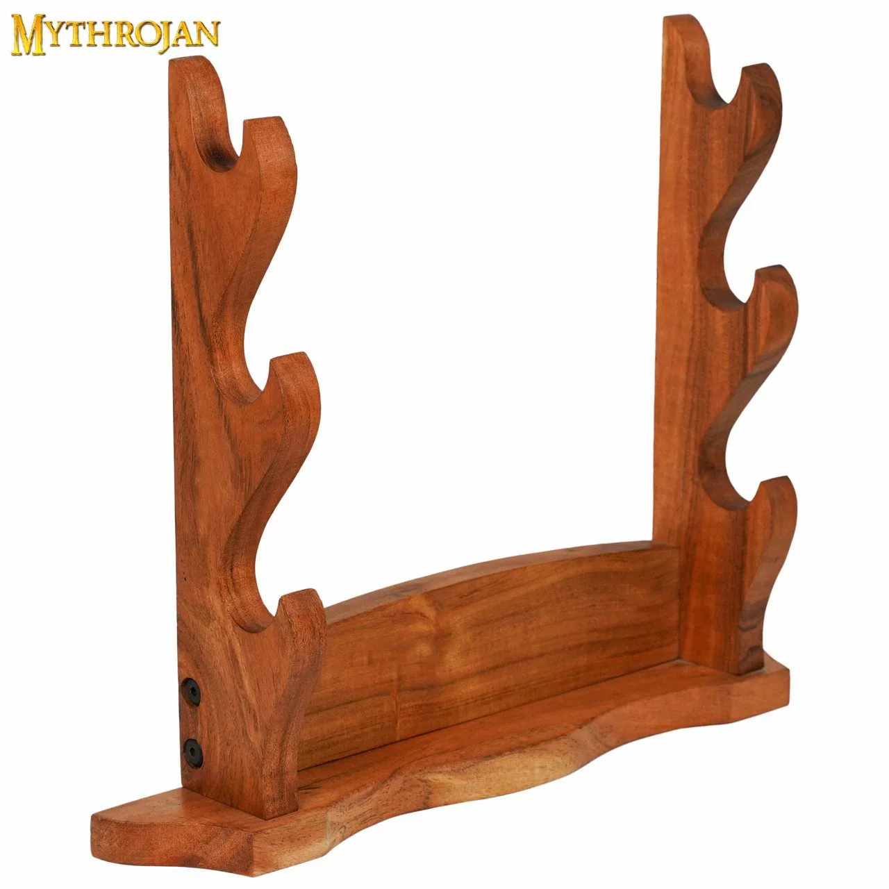 Soporte De Madera Para Espadas Mythrojan : Soporte De Tres Niveles 3 Soporte De Madera Para Espadas Mythrojan : Soporte De Tres Niveles