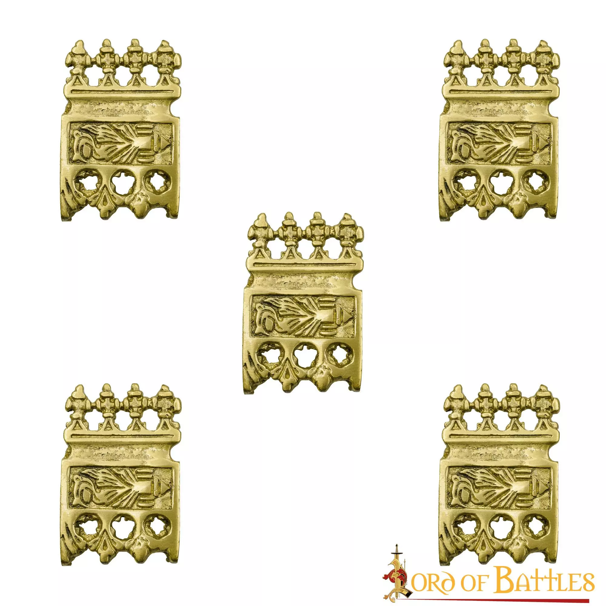 Juego De 5 Broches Para Cinturón De Latón Macizo Vikingo Ornamentado Accesorio Funcional 3 Juego De 5 Broches Para Cinturón De Latón Macizo Vikingo Ornamentado Accesorio Funcional