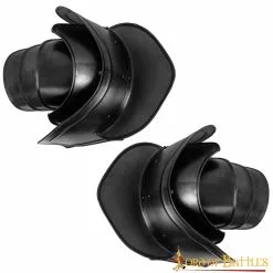 Fantasy Black Pauldrons Con Rompehojas Calibre 18 10 Fantasy Black Pauldrons Con Rompehojas Calibre 18 -Armadura Ventas 1 64