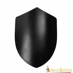Escudo Medieval Templario Negro Escudo De Acero Personalizable