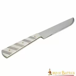 Cuchillo Medieval De Acero Inoxidable Con Mango De Hueso Auténtico