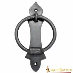 Aldaba Funcional Medieval De Hierro Forjada A Mano Accesorio Vintage