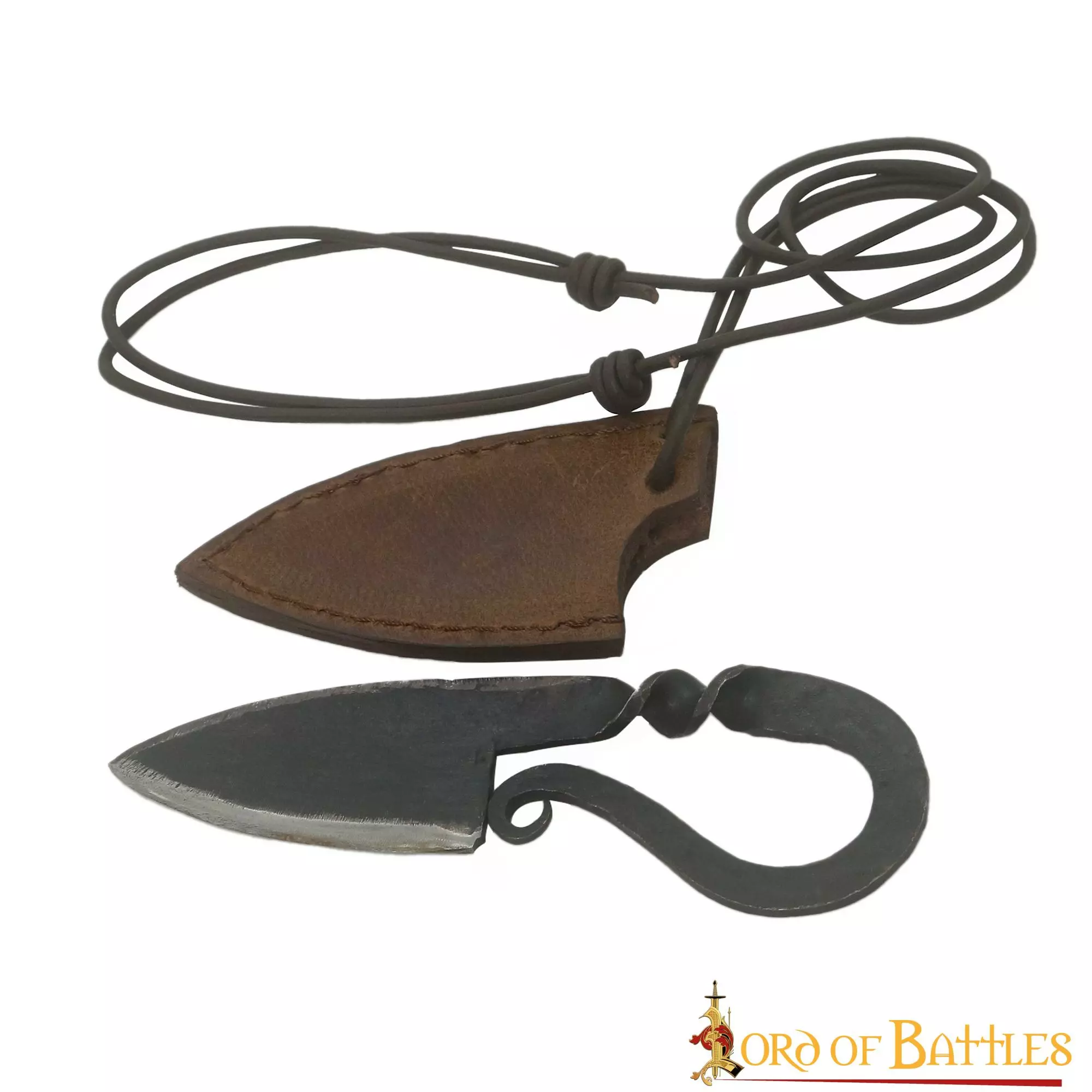 Cuchillo Vikingo De Hierro Forjado A Mano Con Funda De Cuero Auténtico 3 Cuchillo Vikingo De Hierro Forjado A Mano Con Funda De Cuero Auténtico