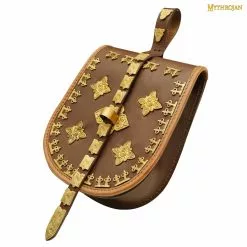Mythrojan BIRKA VIKING BOLSA DE CUERO TARSOLY Basado En El Original Histórico De Rösta & Birka Ideal Para Vikingos Reenactments, LARP Y Movie Prop