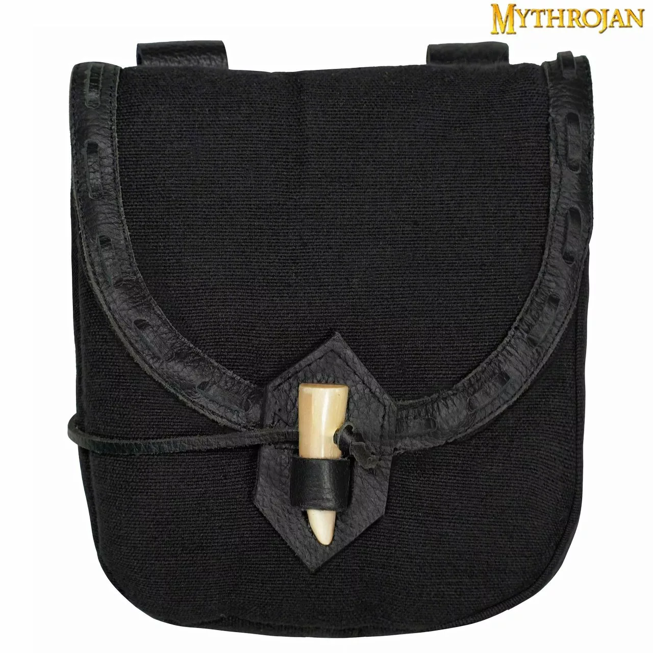 Riñonera Mythrojan "The Adventurer's" Con Cierre De Cuerno, Ideal Para Representaciones LARP SCA Y Ferias Ren, Cuero De Plena Flor Y Lienzo Tejido A Mano, 8"×7". 3 Riñonera Mythrojan "The Adventurer's" Con Cierre De Cuerno, Ideal Para Representaciones LARP SCA Y Ferias Ren, Cuero De Plena Flor Y Lienzo Tejido A Mano, 8"×7".