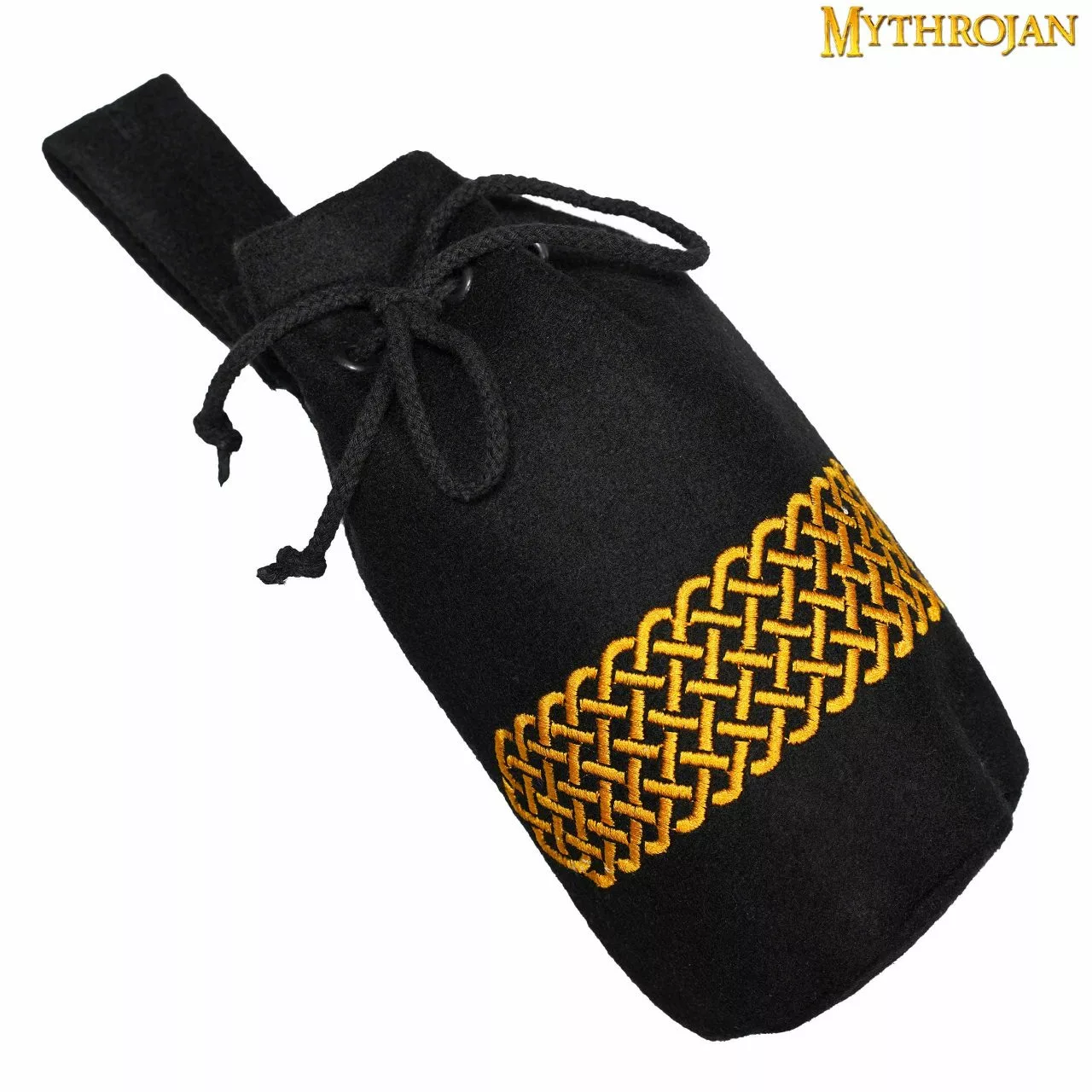 Mythrojan Bolsa De Lana Bordada Con Cordón Para Cinturón: Medieval Vikingo Celta Bolsa Accesorios De Disfraces Monedero, 8 "× 6.5" 3 Mythrojan Bolsa De Lana Bordada Con Cordón Para Cinturón: Medieval Vikingo Celta Bolsa Accesorios De Disfraces Monedero, 8 "× 6.5"