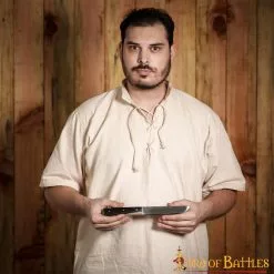 Cuchillo Medieval De Acero Inoxidable Con Mango De Cuerno Auténtico -Armadura Ventas 10 14