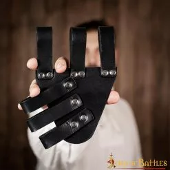 Rana Medieval Con Tres Hebillas Rana De Cuero Auténtico -Armadura Ventas 10 64