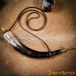 Cuerno De Pólvora Medieval Vikingo Accesorio De Cuerno Auténtico Y Funcional 13 Cuerno De Pólvora Medieval Vikingo Accesorio De Cuerno Auténtico Y Funcional -Armadura Ventas 10 8