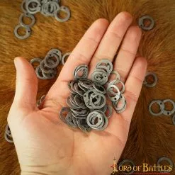 Anillos Sueltos De Acero Plano Con Remaches De Cúpula DIY Chainmail Armor -Armadura Ventas 10 81