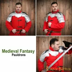 Pauldrons Soldado Fantasía Medieval Calibre 18 -Armadura Ventas 1025P20 pattern 2