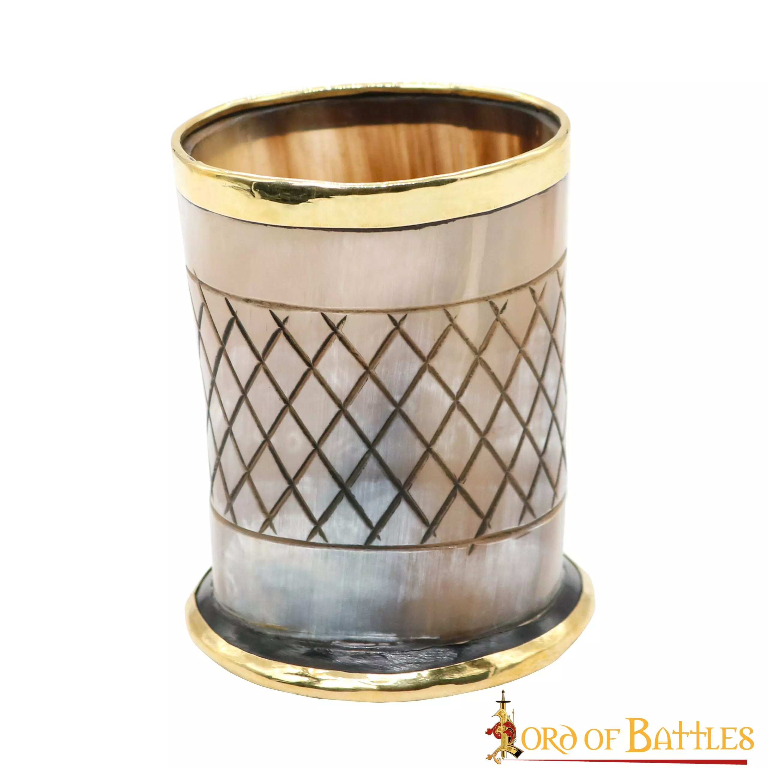 Vaso De Chupito Medieval De Cuerno De Vikingo Con Borde De Latón Puro Hecho A Mano Con Auténtico Cuerno De Buey 4 Vaso De Chupito Medieval De Cuerno De Vikingo Con Borde De Latón Puro Hecho A Mano Con Auténtico Cuerno De Buey - Imagen 2
