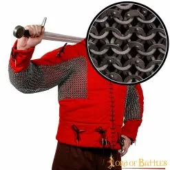 Anillo Plano De Cota De Malla, Remachado Y Alternado, DI 6 Mm, Natural