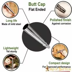 Punta Plana De Lanza Medieval Cantonera De Acero Artesanal Accesorio 11 Punta Plana De Lanza Medieval Cantonera De Acero Artesanal Accesorio -Armadura Ventas 1119 pattern 1