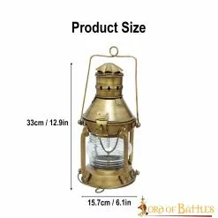 Linterna De Aceite Rústica Vintage Retro Pure Brass -Armadura Ventas 11903 3 1