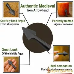 Juego De Tres Puntas De Flecha Medievales Forjadas A Mano Con Punta Triangular 11 Juego De Tres Puntas De Flecha Medievales Forjadas A Mano Con Punta Triangular -Armadura Ventas 1213 pattern1