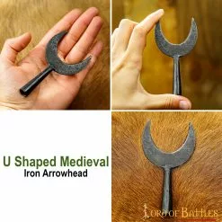 Punta De Flecha En Forma De U Accesorio Para Arma Funcional De Hierro Forjado A Mano -Armadura Ventas 1214 pattern 2 1