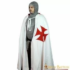 Cruzado Medieval Capa De Algodón Con Capucha -Armadura Ventas 13 21