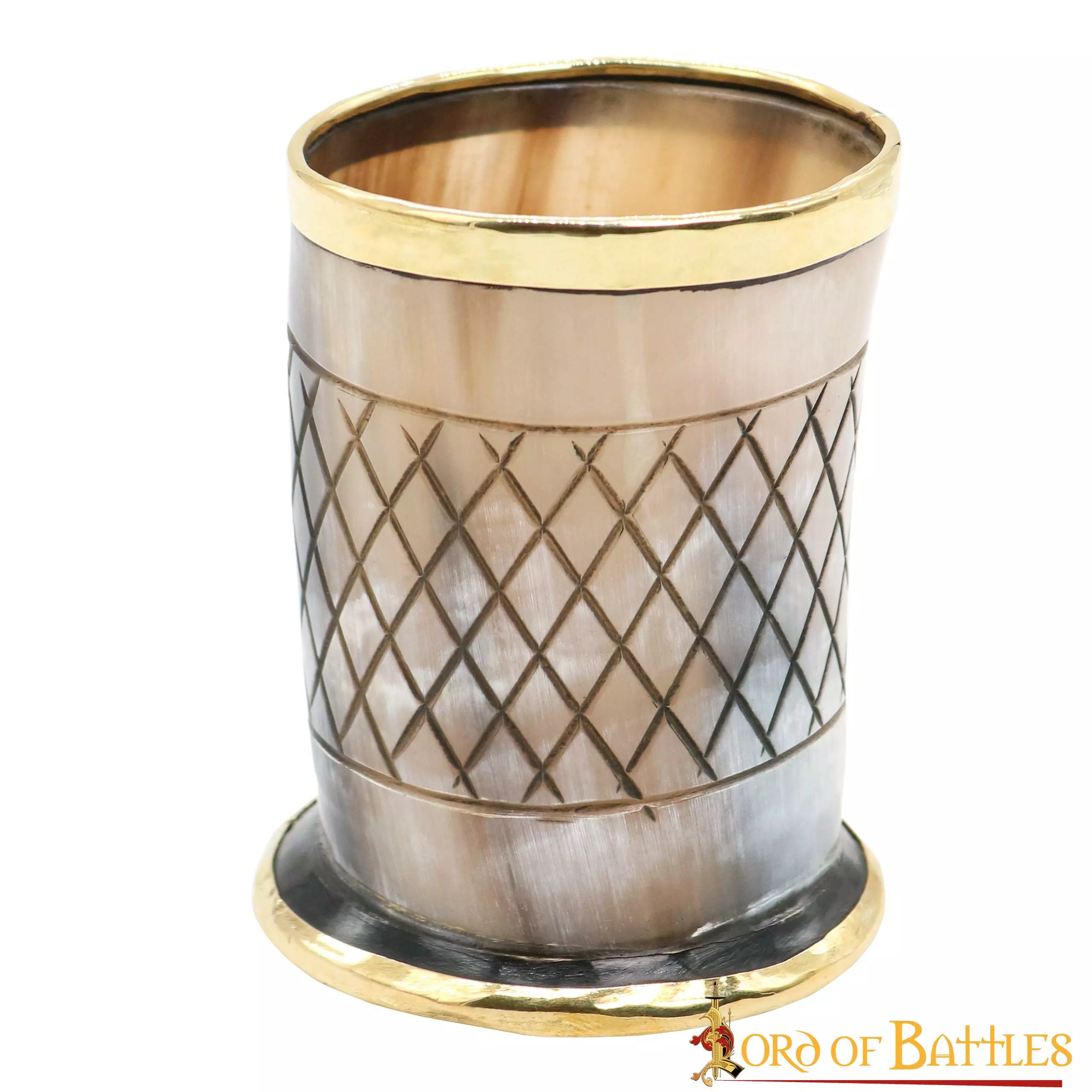Vaso De Chupito Medieval De Cuerno De Vikingo Con Borde De Latón Puro Hecho A Mano Con Auténtico Cuerno De Buey 8 Vaso De Chupito Medieval De Cuerno De Vikingo Con Borde De Latón Puro Hecho A Mano Con Auténtico Cuerno De Buey - Imagen 6