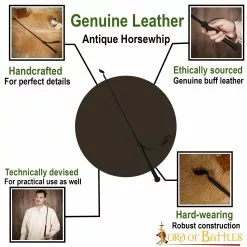 Fusta Antigua De Cuero Auténtico Hecha A Mano 11 Fusta Antigua De Cuero Auténtico Hecha A Mano -Armadura Ventas 13203BK pattern 1